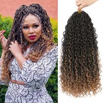 Crochet Hair Goddess Faux Locs, 8 pacotes de 18 polegadas para mulheres negras Crochet Hair Goddess Faux Locs, 8 pacotes de 18 polegadas para mulheres negras
