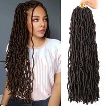 Crochet Hair Layashow Faux Locs de 24 polegadas, 8 pacotes para mulheres negras Crochet Hair Layashow Faux Locs de 24 polegadas, 8 pacotes para mulheres negras
