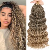 Crochet Hair Leeven Boho Ocean Wave 35cm, 8 pacotes para mulheres