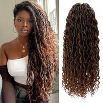 Crochet Hair LIYATE Goddess Locs 18 polegadas, 6 pacotes para mulheres negras Crochet Hair LIYATE Goddess Locs 18 polegadas, 6 pacotes para mulheres negras