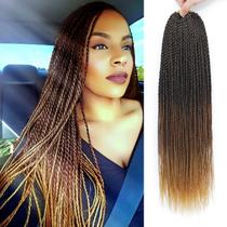 Crochet Hair MOSINA Senegalese Twist 18 polegadas, 8 pacotes, 280 fios Crochet Hair MOSINA Senegalese Twist 18 polegadas, 8 pacotes, 280 fios