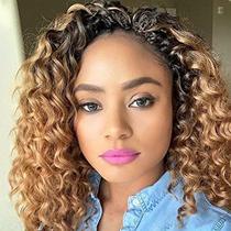 Crochet Hair Ocean Wave Deep Synthetic Braiding, 8 pacotes