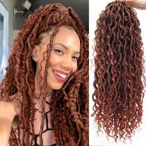 Crochet Hair River Locs Goddess de 18 polegadas para mulheres negras