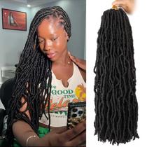 Crochet Hair Soft Locs, 20 cm, Faux Locs, 8 pacotes para mulheres negras Crochet Hair Soft Locs, 20 cm, Faux Locs, 8 pacotes para mulheres negras