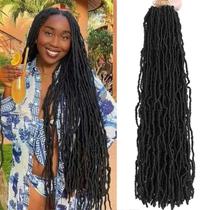 Crochet Hair Soft Locs 30 cm Faux Locs Braids, 7 pacotes para mulheres Crochet Hair Soft Locs 30 cm Faux Locs Braids, 7 pacotes para mulheres
