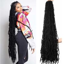 Crochet Hair Soft Locs 40 cm, 6 pacotes sintéticos para mulheres negras Crochet Hair Soft Locs 40 cm, 6 pacotes sintéticos para mulheres negras