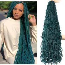 Crochet Hair Soft Locs de 36 polegadas Faux Locs Braids x6 (M1B/DGREEN)
