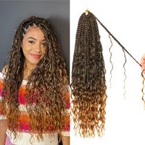 Crochet Hair Su Meis. Goddess Box Braids Water Wave 18", 9 pacotes