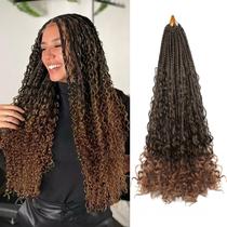 Crochet Hair Vustbeauty Boho Box Braids 18 polegadas, 9 pacotes Crochet Hair Vustbeauty Boho Box Braids 18 polegadas, 9 pacotes