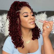 Crochet Hair Wodun Goddess Box Braids 30 cm, sintético, 8 pacotes