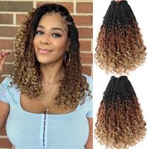 Crochet Hair Wodun Goddess Box Braids de 14 polegadas para mulheres negras Crochet Hair Wodun Goddess Box Braids de 14 polegadas para mulheres negras