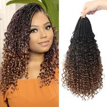 Crochet Hair Yebo Goddess Box Braids 14 cm para mulheres negras