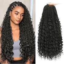 Crochet Hair Yewell Goddess Box Braids 18 polegadas, 9 pacotes Crochet Hair Yewell Goddess Box Braids 18 polegadas, 9 pacotes