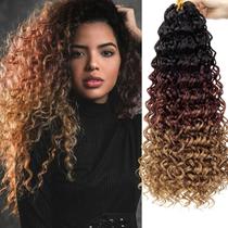 Crochet Hair YXCHERISHAIR GoGo Curl Water Wave 18 polegadas, 5 pacotes