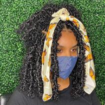 Crochet Hair ZRQ Butterfly Locs Short 12 polegadas, 6 pacotes, preto