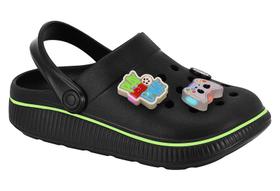 Crock Molekinho Preto/Amarelo Neon Ref: 2874.407