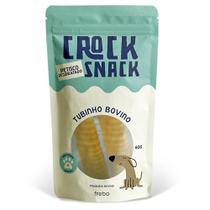 CrockSnack Tubinho de Traqueia Bovina Desidratada - Freebo Pet