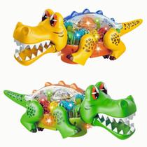 Crocodilo Bate e Volta Brinquedo com Som e Luzes DMT6508