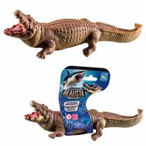 Crocodilo Boneco Jacaré Animal De Brinquedo Em Vinil Realista Infantil