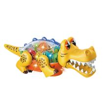 Crocodilo Jacaré Infantil Com Som E Luzes Divertido - Dm Toys