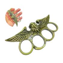 Cromado elegante cor Verde 4 furos Desenho Abutre soco potente ingles Bruce Lee