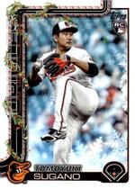 Crominho de Baseball Tomoyuki Sugano RC 2025 Topps Orioles Crominho de Baseball Tomoyuki Sugano RC 2025 Topps Orioles