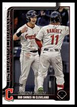 Crominho de Baseball Topps 2025 Ramirez Kwan