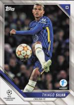Cromo Colecionável Topps UEFA Thiago Silva Chelsea FC 2021-22 Cromo Colecionável Topps UEFA Thiago Silva Chelsea FC 2021-22