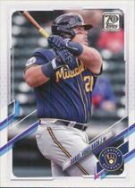 Cromo de Beisebol 2021 Topps Update Daniel Vogelbach Brewers