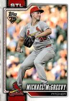 Cromo de Beisebol 2026 Topps Michael McGreevy Cardinals Cromo de Beisebol 2026 Topps Michael McGreevy Cardinals