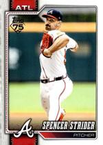 Cromos de Beisebol Topps 2026 Spencer Strider Atlanta Braves Cromos de Beisebol Topps 2026 Spencer Strider Atlanta Braves