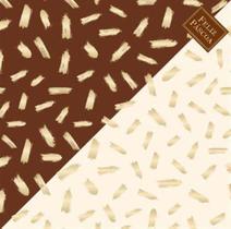 Cromus - Express Pinceladas Marrom e Marfim 49X49 - Pacote com 25 Un