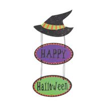 Cromus halloween placa chapeu de bruxa