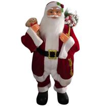 Cromus Natal Papai Noel C/saco De Doces Em Pe 80cm
