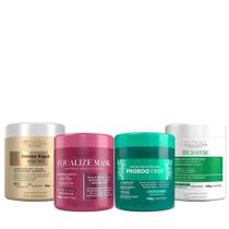 Cronogra Capilar Máscaras Extreme Repair + Biomask + Proboo + Equalize 500g