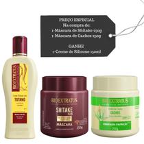 Cronograma Bio Extratus Cachos e Shitake + Creme de Silicone