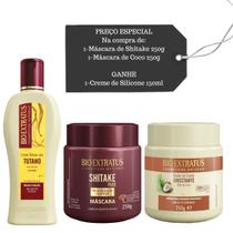 Cronograma Bio Extratus Shitake e Umectante +Creme Silicone Cronograma Bio Extratus Shitake e Umectante +Creme Silicone