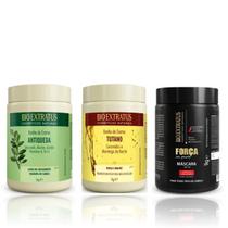 Cronograma Bio Extratus Vegano Cabelos Danificados 1Kg (Jaborandi+Tutano+Força com Pimenta)