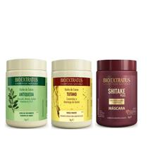 Cronograma Bio Extratus Vegano Cabelos Danificados 1Kg (Jaborandi+Tutano+Shitake)