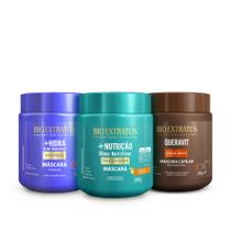 Cronograma Cabelos Secos Bio Extratus 500g +Hidra +Nutrição Queravit