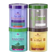 Cronograma Capilar 1Kg ( Açai,Babosa,e Banana ) + Máscara de Melado de Cana 1Kg- Natureza Cosméticos