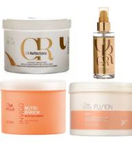 Cronograma Capilar 3 Másc Wella 500m + Oill Reflections 100ml luminouns