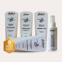 Cronograma Capilar Believe Professional + Primer + Shampoo Brinde Cronograma Capilar Believe Professional + Primer + Shampoo Brinde