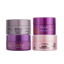 Cronograma Capilar Blond Para Loiros 4 Máscaras 300g Cronograma Capilar Blond Para Loiros 4 Máscaras 300g