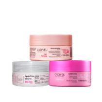 Cronograma Capilar Cadiveu - Remedy, Glamour, Quartzo Shine