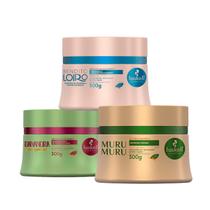 Cronograma Capilar Haskell 3 Máscaras Bana Bend Muru 250g P Cronograma Capilar Haskell 3 Máscaras Bana Bend Muru 250g P