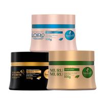 Cronograma Capilar Haskell 3 Máscaras Cav Bend Muru 250g P Cronograma Capilar Haskell 3 Máscaras Cav Bend Muru 250g P