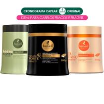 Cronograma Capilar Haskell Cabelos Fracos e Frágeis 500g (hidranutre/cav/tutano)