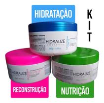 Cronograma Capilar Hidralize 300g Mascara Hidratacao Nutricao Reconstrucao