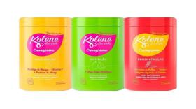 Cronograma Capilar Kolene Hidratação + Nutrição + Reconstrução 500g cada
